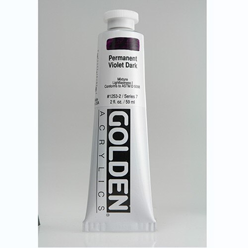 Golden, Heavy Body, Acrylic, Paint, 2oz, Permanent Violet Dark